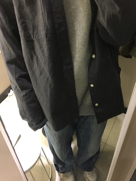 「H&M（エイチ・アンド・エム）のアイテム（その他アウター）」を使った、不是渔さん（レディース・176cm）の夏コーディネート