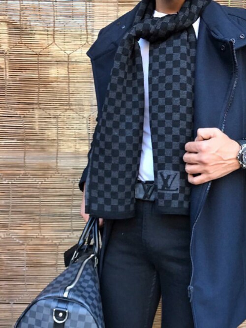 Keisuke Nakamura Louis Vuittonのマフラー ショールを使ったコーディネート Wear