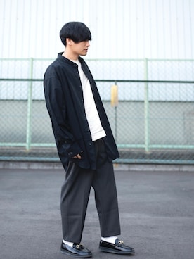 「417 EDIFICE（フォーワンセブンエディフィス）のアイテム（シューズ）」を使った、つるちゃんさん（メンズ・175cm）の春コーディネート