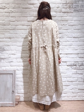 「サマンサモスモス」｜「アイテム（スリッポン）」を使った、なかお⚘さん（レディース・165cm）の春コーディネート