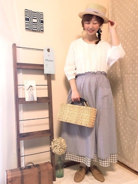 なかお⚘さん（レディース・165cm）の春コーディネート