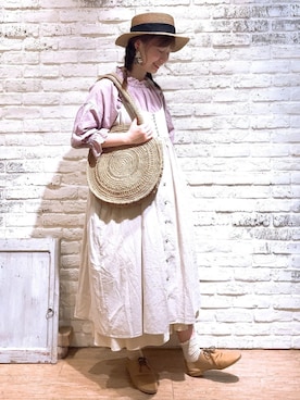 なかお⚘さん（レディース・165cm）の夏コーディネート