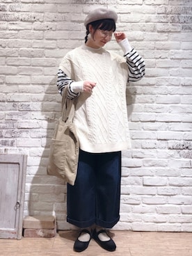 なかお⚘さん（レディース・165cm）の冬コーディネート