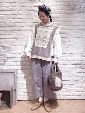 なかお⚘さん（レディース・165cm）の春コーディネート