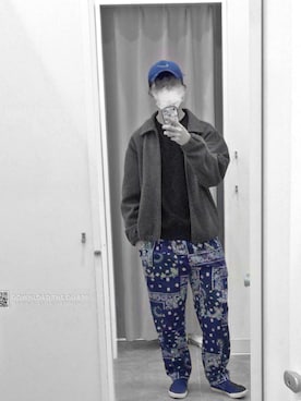 「H&M（エイチ・アンド・エム）のアイテム（スリッポン）」を使った、Takumaさん（メンズ・178cm）の春コーディネート