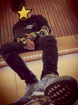 「GOSTAR DE FUGA（ゴスタール ジフーガ）のアイテム（パンツ）」を使った、shin-shinさん（メンズ・171cm）の秋コーディネート