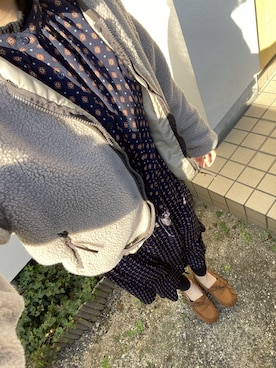 「Ifuru（イフル）のアイテム（ブルゾン）」を使った、naaagiさん（レディース・166cm）の冬コーディネート