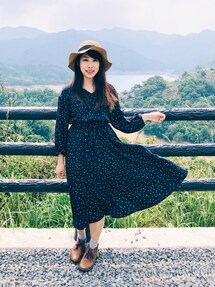 【25SS】WOMEN オープンカラーワンピース ブラック　ゴルフウェア 30％OFFセール】ワンピース レディース ワック WAAC 日本正規品