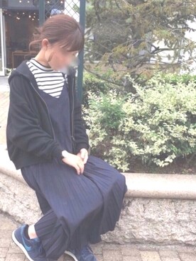 「AVAN LILY（アヴァンリリィ）のアイテム（ワンピース/ドレス）」を使った、pippiさん（レディース・153cm）の秋コーディネート