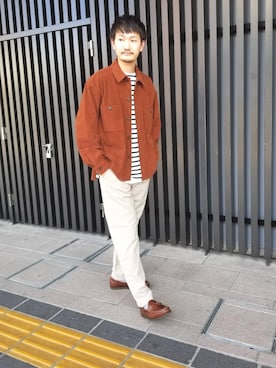 「green label relaxing（グリーンレーベルリラクシング）のアイテム（その他アウター）」を使った、BONさん（メンズ・180cm）の秋コーディネート