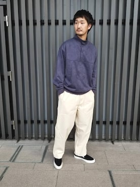 「BIG MAC（ビッグマック）のアイテム（パンツ）」を使った、BONさん（メンズ・180cm）の秋コーディネート