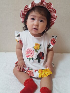「DOLCE&GABBANA（ドルチェアンドガッバーナ）のアイテム」を使った、kaoridolさん（キッズ・80cm）の夏コーディネート