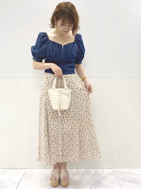 「nice claup」｜mikuさん（レディース・154cm・10代）の春コーディネート
