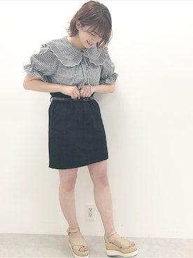 「nice claup」｜mikuさん（レディース・154cm・10代）の春コーディネート