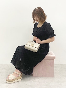 「アイテム（ワンピース/ドレス）」を使った、mikuさん（レディース・154cm・10代）の春コーディネート