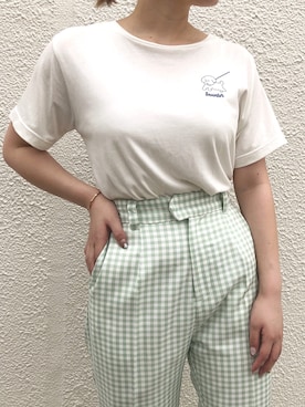「nice claup」｜mikuさん（レディース・154cm・10代）の夏コーディネート