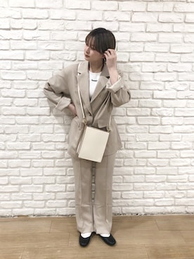 「アイテム（バレエシューズ）」を使った、mikuさん（レディース・154cm・20代）の春コーディネート