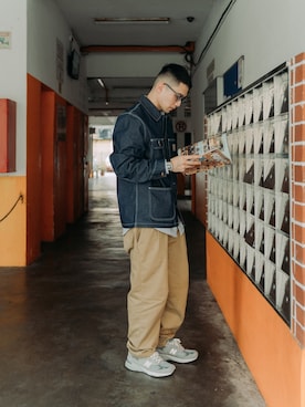 「new balance 993」｜fedさん（メンズ・180cm）の冬コーディネート