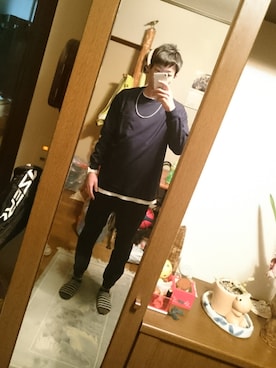 「ジャガーパンツ」｜ゆうまさん（メンズ・179cm）の春コーディネート