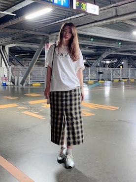 「MARNI（マルニ）のアイテム（シューズ）」を使った、karinさん（レディース・158cm）の秋コーディネート