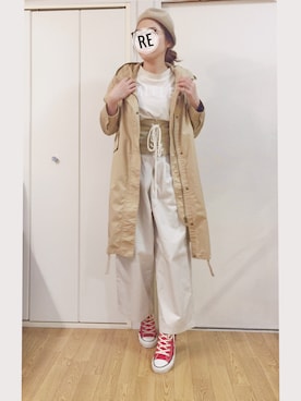 「コルセット」｜「アイテム（モッズコート）」を使った、S.Y.Rさん（レディース・152cm）の冬コーディネート