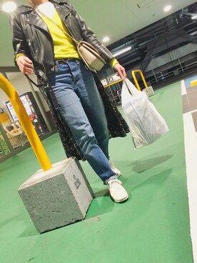 「ドラフトリーバイス」｜「アイテム（ライダースジャケット）」を使った、S.Y.Rさん（レディース・152cm）の冬コーディネート