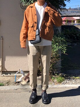 「アイテム（カバーオール）」を使った、ゆーやさん（メンズ・165cm・10代）の春コーディネート