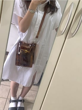 「Polo Ralph Lauren」｜「アイテム（シャツワンピース）」を使った、ayucochamさん（レディース・162cm）の秋コーディネート