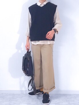 ベストを使った 高校生コーデ の人気ファッションコーディネート Wear