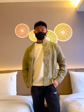 「無印良品（ムジルシリョウヒン）のアイテム（デニムジャケット）」を使った、長砂　真琴さん（メンズ・171cm）の春コーディネート