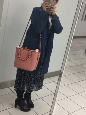 「ピアス」｜「アイテム（ブーティ）」を使った、nozo3さん（レディース・150cm）の春コーディネート