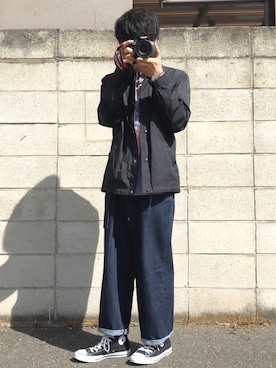「Paul Smith（ポールスミス）のアイテム（ブルゾン）」を使った、せっきーさん（メンズ・174cm）の春コーディネート