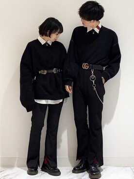 「STUDIOUS（ステュディオス）のアイテム（スウェット）」を使った、せっきーさん（メンズ・174cm）の春コーディネート