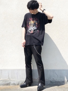 「endevice（エンデヴァイス）のアイテム（シューズ）」を使った、せっきーさん（メンズ・174cm）の春コーディネート
