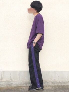 「MYne（マイン）のアイテム（その他パンツ）」を使った、せっきーさん（メンズ・174cm）の春コーディネート