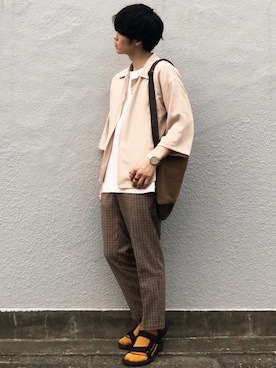 「STUDIOUS（ステュディオス）のアイテム（レッグウェア）」を使った、せっきーさん（メンズ・175cm）の夏コーディネート