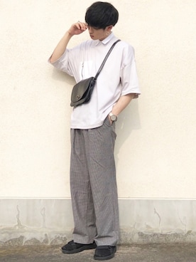 「MAVEN（マベン）のアイテム」を使った、せっきーさん（メンズ・174cm）の夏コーディネート