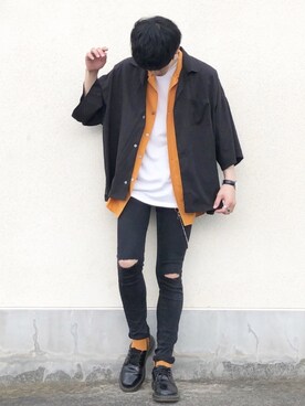 「STUDIOUS（ステュディオス）のアイテム（レッグウェア）」を使った、せっきーさん（メンズ・174cm）の夏コーディネート