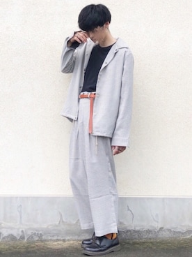 「STUDIOUS（ステュディオス）のアイテム（レッグウェア）」を使った、せっきーさん（メンズ・174cm）の夏コーディネート
