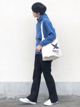 「MR.GENTLEMAN（ミスタージェントルマン）のアイテム（パーカー）」を使った、せっきーさん（メンズ・174cm）の秋コーディネート