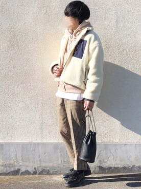 「INTER FACTORY（インターファクトリー）のWEARISTA Suzu × INTER FACTORY　ヨーク付きステッチパーカー（パーカー）」を使った、せっきーさん（メンズ・174cm）の冬コーディネート
