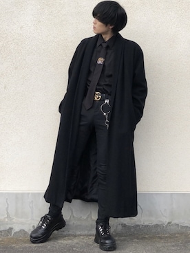「アイテム（フォーマルスーツ/小物）」を使った、せっきーさん（メンズ・174cm・20代）の冬コーディネート