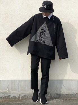 「CHRISTIAN DADA（クリスチャンダダ）のアイテム（帽子）」を使った、せっきーさん（メンズ・174cm）の冬コーディネート