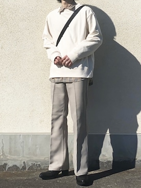 「endevice（エンデヴァイス）のアイテム（シューズ）」を使った、せっきーさん（メンズ・174cm）の春コーディネート