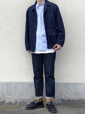 「STUDIOUS（ステュディオス）のアイテム（レッグウェア）」を使った、せっきーさん（メンズ・174cm）の春コーディネート