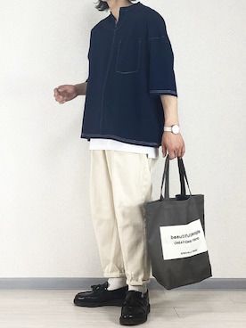 「RAGEBLUE（レイジブルー）のシリコンテンジクロングタンク/873711（タンクトップ）」を使った、せっきーさん（メンズ・174cm）の春コーディネート