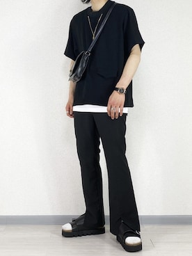 「RAGEBLUE（レイジブルー）のシリコンテンジクロングタンク/873711（タンクトップ）」を使った、せっきーさん（メンズ・174cm）の夏コーディネート