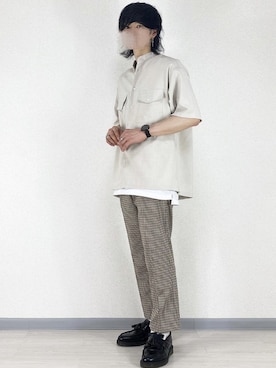 「RAGEBLUE（レイジブルー）のシリコンテンジクロングタンク/873711（タンクトップ）」を使った、せっきーさん（メンズ・174cm）の夏コーディネート