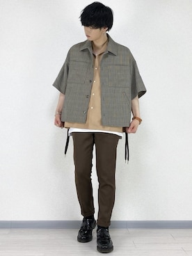 「RAGEBLUE（レイジブルー）のシリコンテンジクロングタンク/873711（タンクトップ）」を使った、せっきーさん（メンズ・174cm）の夏コーディネート