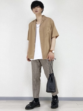 「RAGEBLUE（レイジブルー）のシリコンテンジクロングタンク/873711（タンクトップ）」を使った、せっきーさん（メンズ・174cm）の夏コーディネート